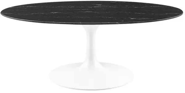 Modway Lippa Coffee Table, White Black