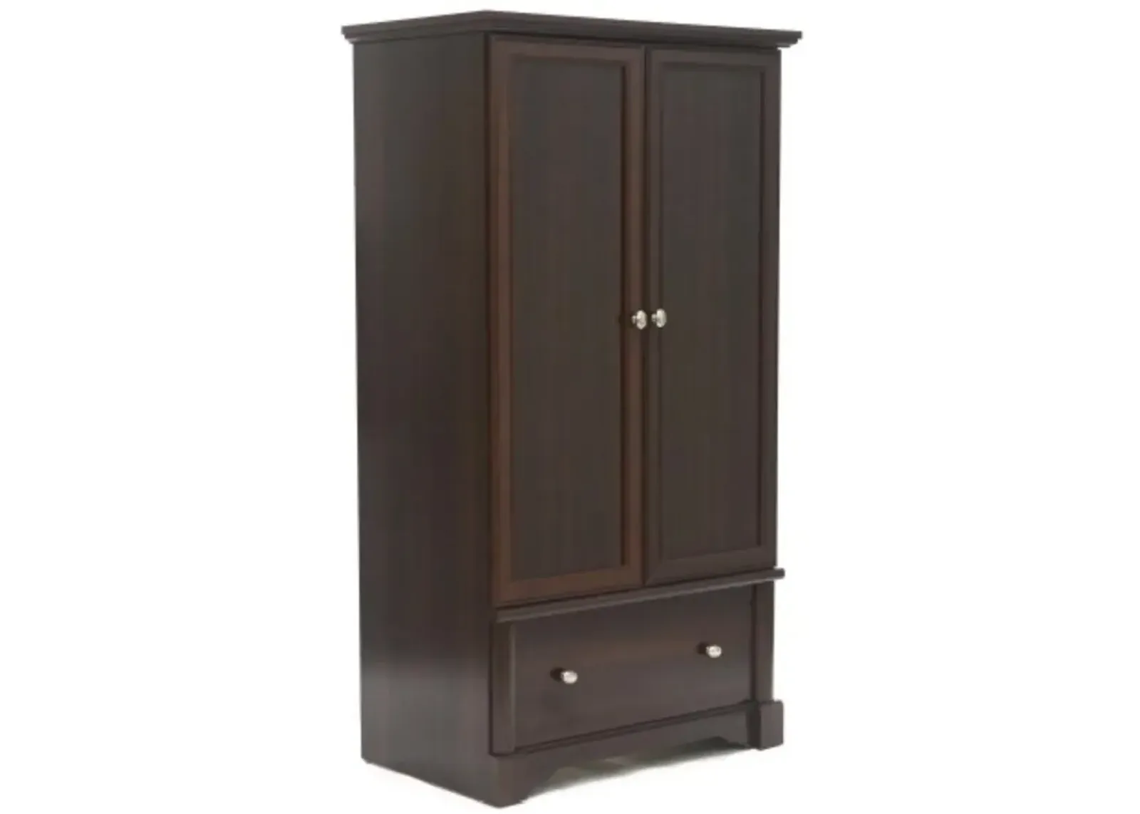 Drawer and Garment Rod Wardrobe Armoire