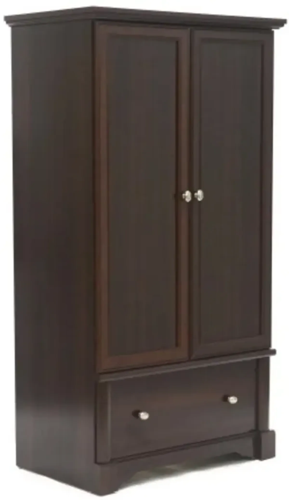 Drawer and Garment Rod Wardrobe Armoire