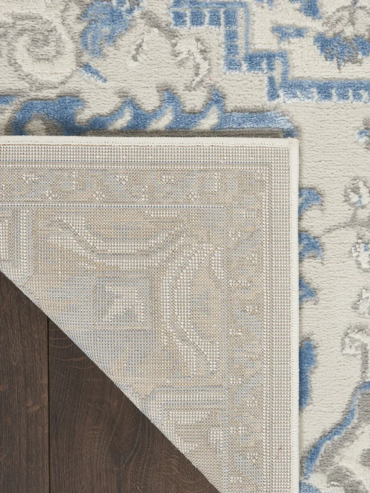 Elation ETN10 Ivory/Blue 2'3" x 7'6" Rug