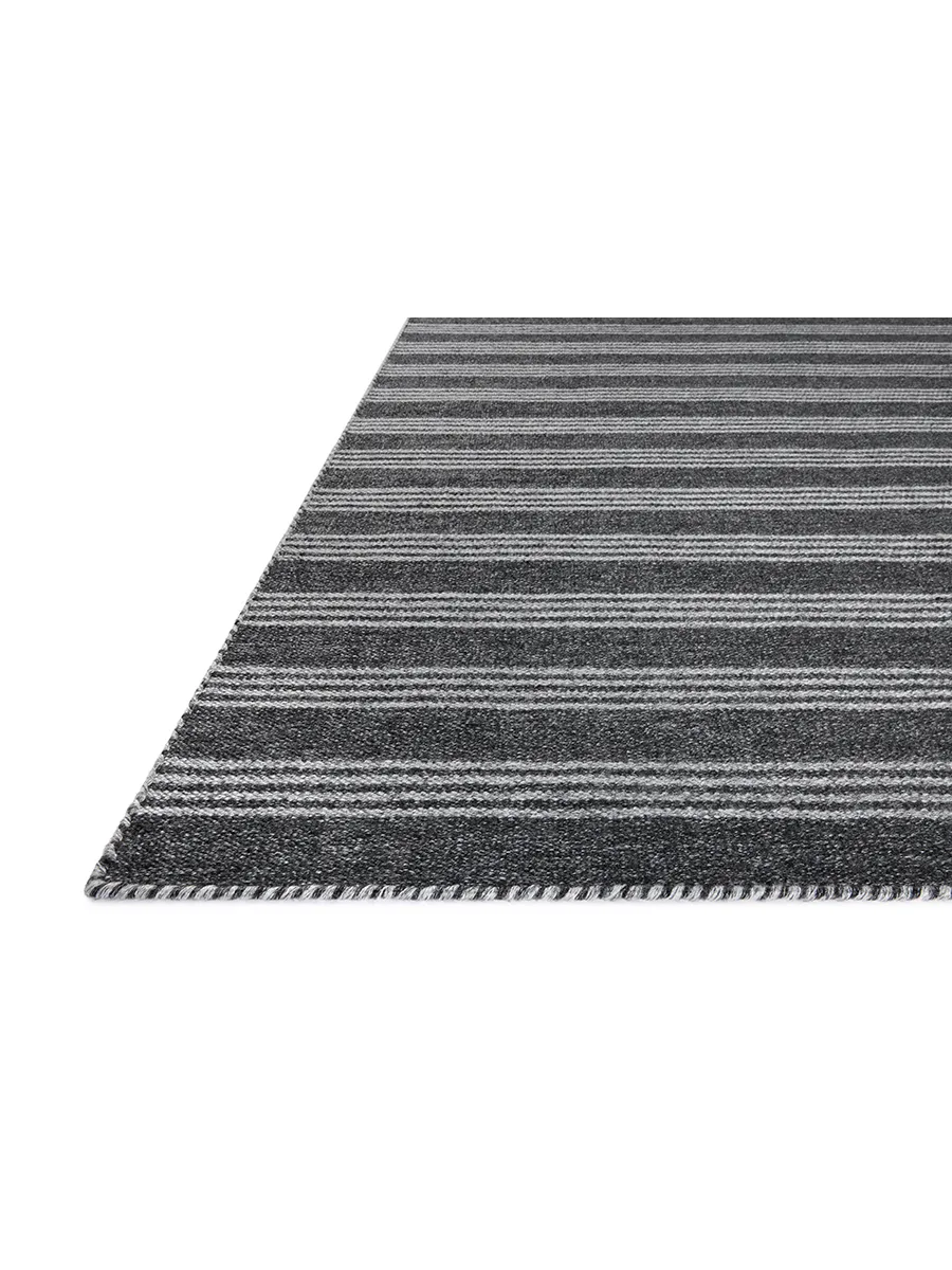 Charlie Charcoal/Grey 9'3" x 13' Area Rug by Magnolia Home by Joanna Gaines x Loloi