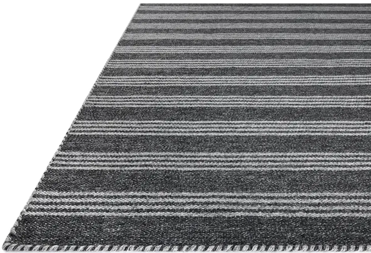 Charlie Charcoal/Grey 9'3" x 13' Area Rug by Magnolia Home by Joanna Gaines x Loloi