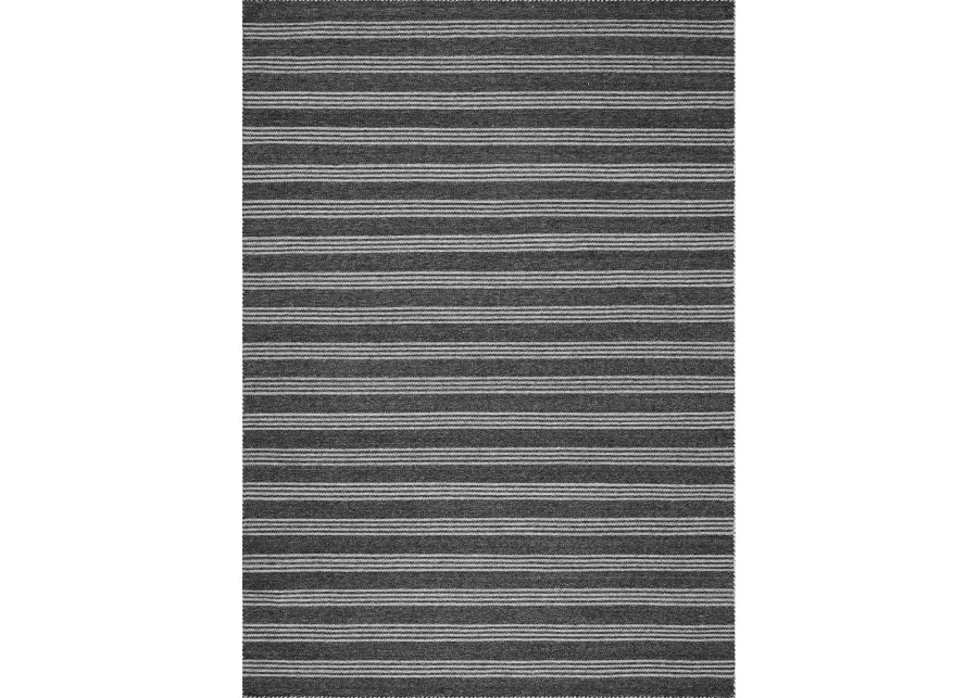 Charlie Charcoal/Grey 9'3" x 13' Area Rug by Magnolia Home by Joanna Gaines x Loloi