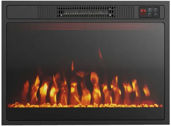 Electric Fireplace Heater with Adjustable Flame Color and Brightness for Home Heating