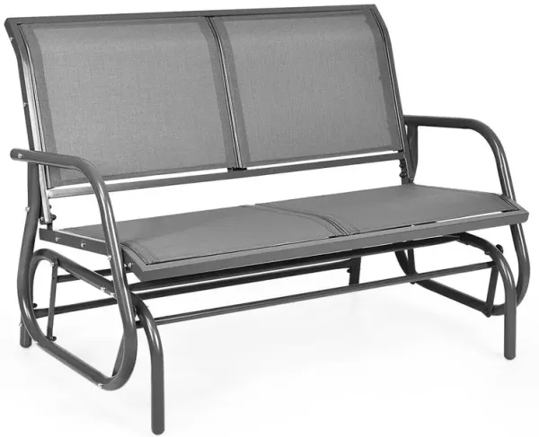 Swing Glider Chair 48 Inch Loveseat Rocker Lounge Backyard