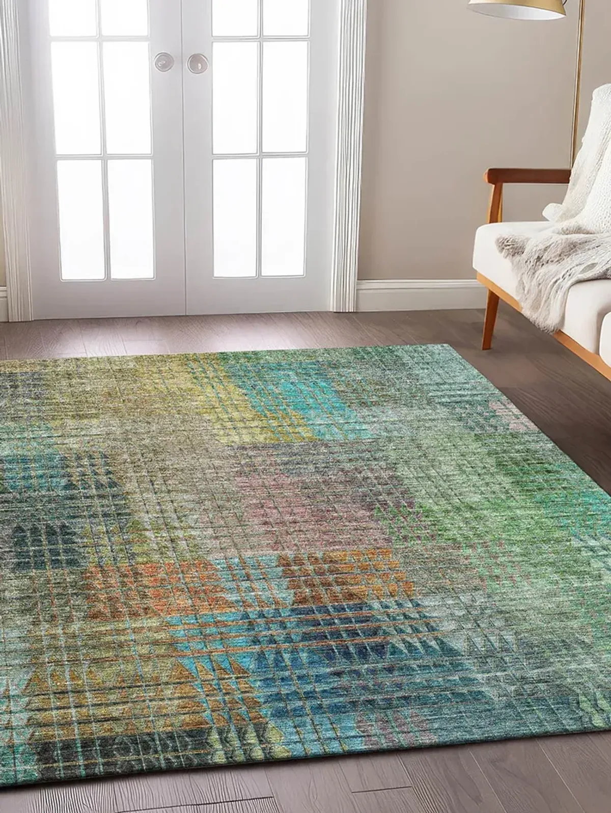 Trevi TV6 Green 2'3" x 7'6" Rug