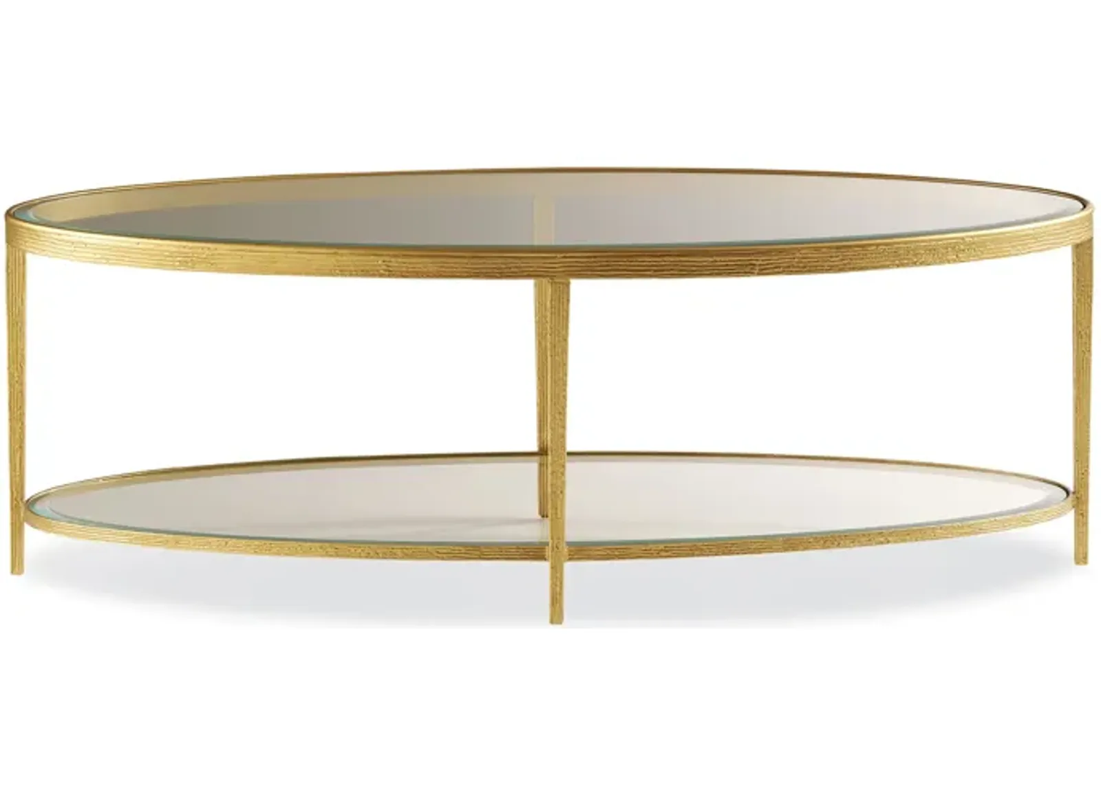 Jinx Brass Oval Cocktail Table