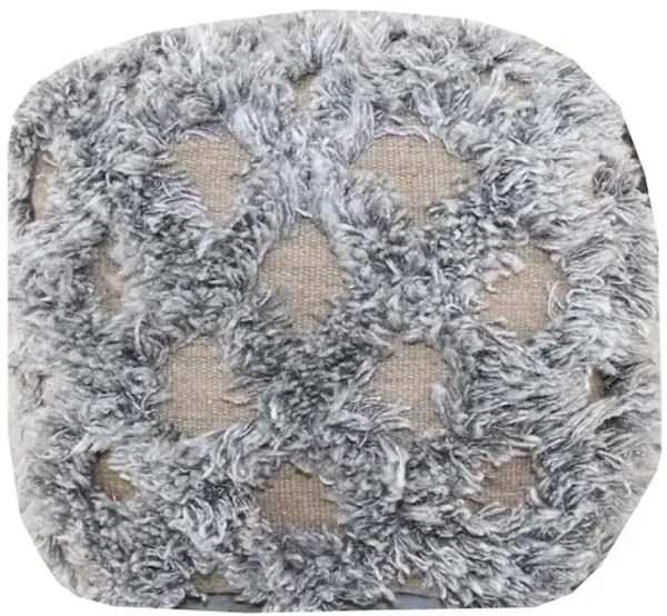 Contemporary Emma Pouf in Taupe