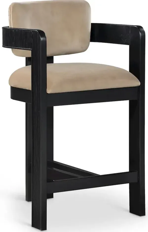 Meridian Furniture Sacha Velvet Stool