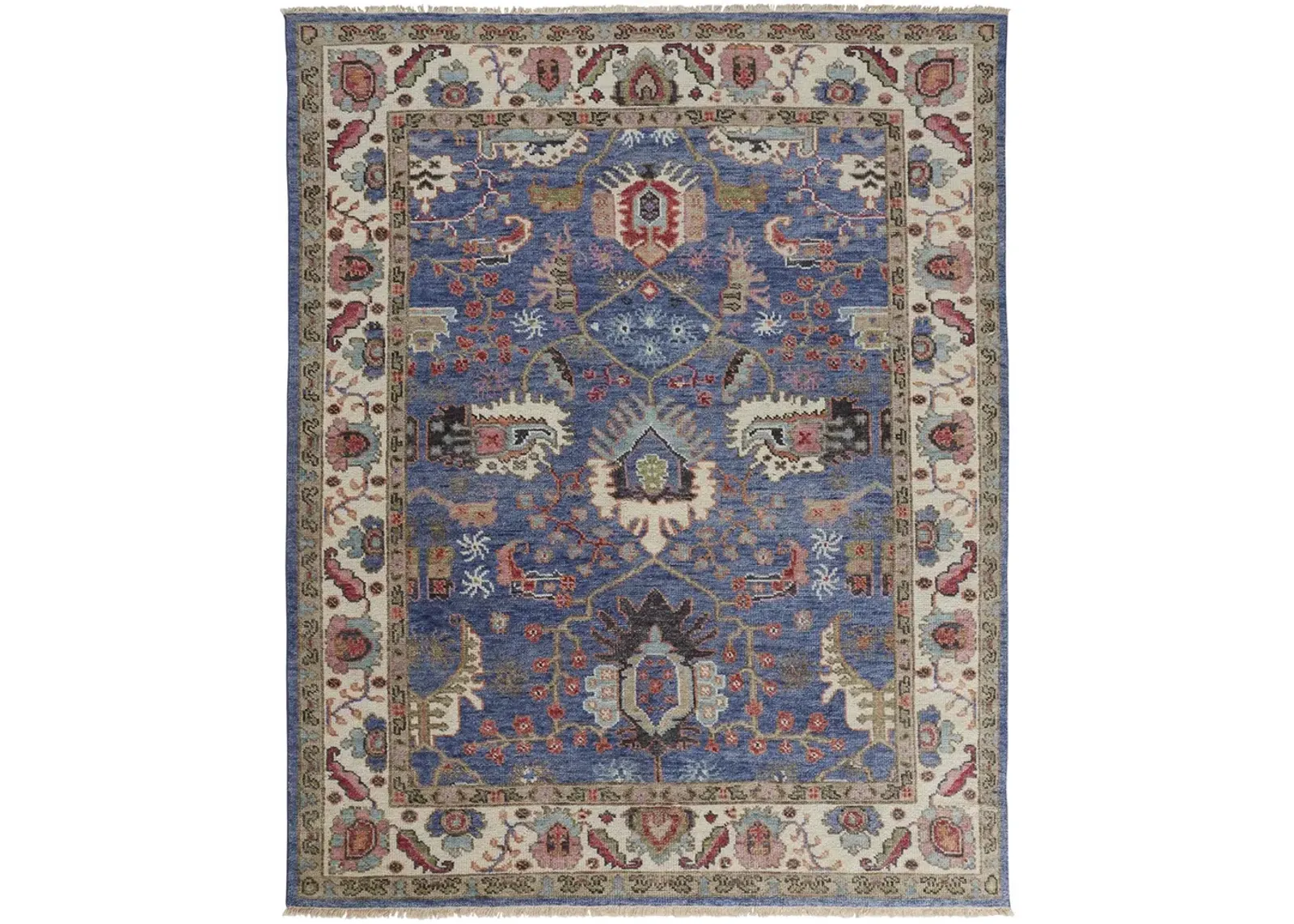 Beall 6708F Blue/Red 3'6" x 5'6" Rug