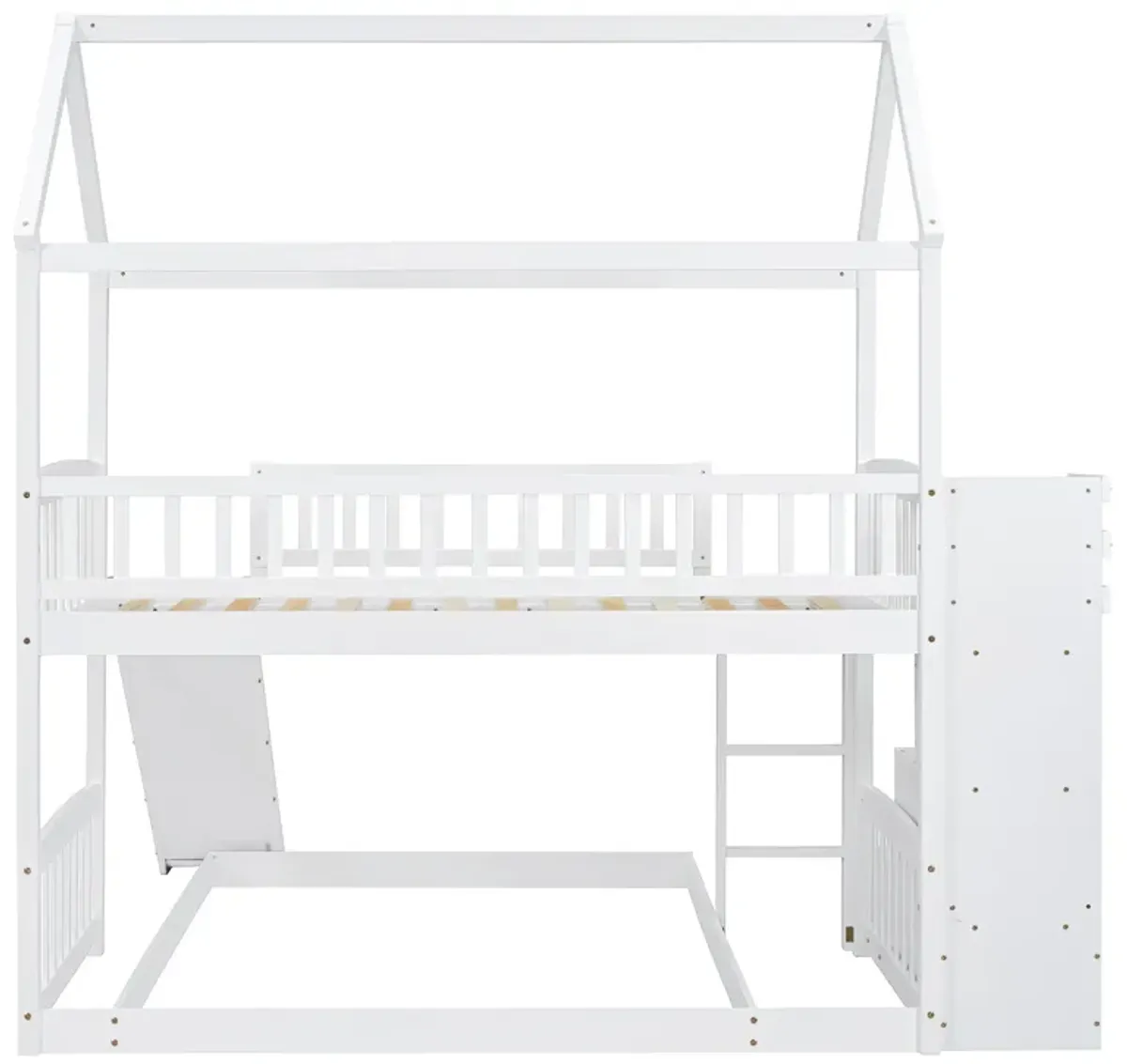 Merax Bunk Bed with Two Drawers and Slide