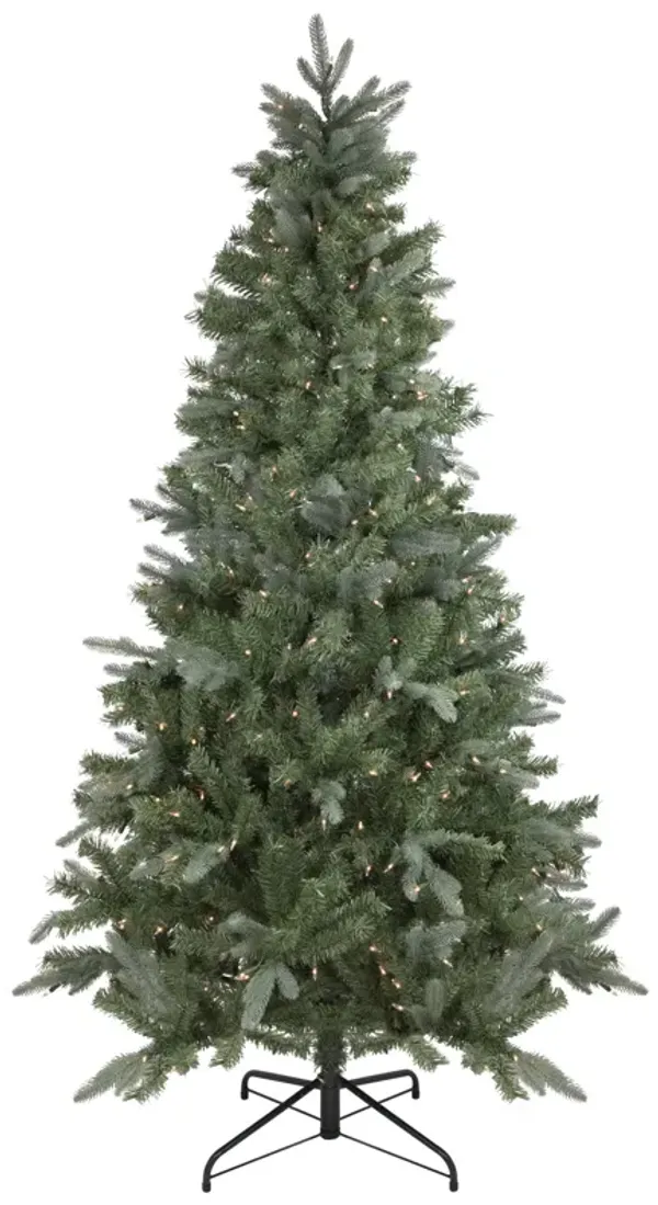 6.5' Pre-Lit Slim Granville Fraser Fir Artificial Christmas Tree  Clear Lights