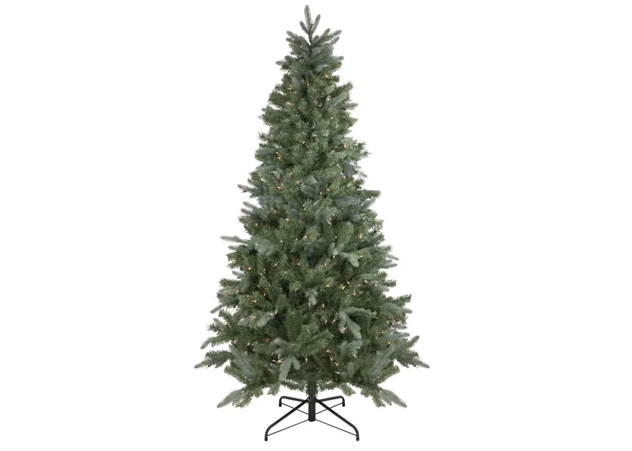 6.5' Pre-Lit Slim Granville Fraser Fir Artificial Christmas Tree  Clear Lights