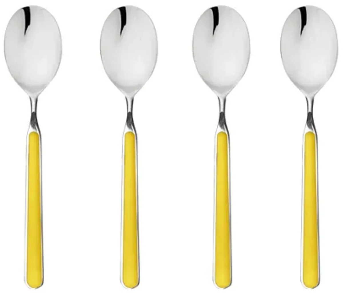 Fantasia 4-Piece Coffee Spoon Set in Yellow