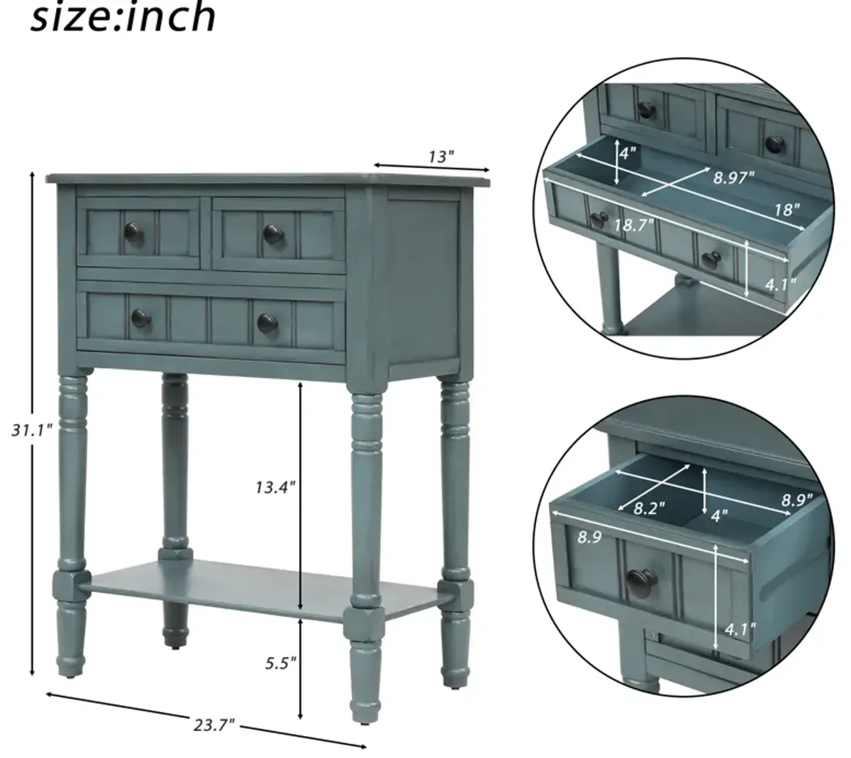 Merax Narrow Console Table