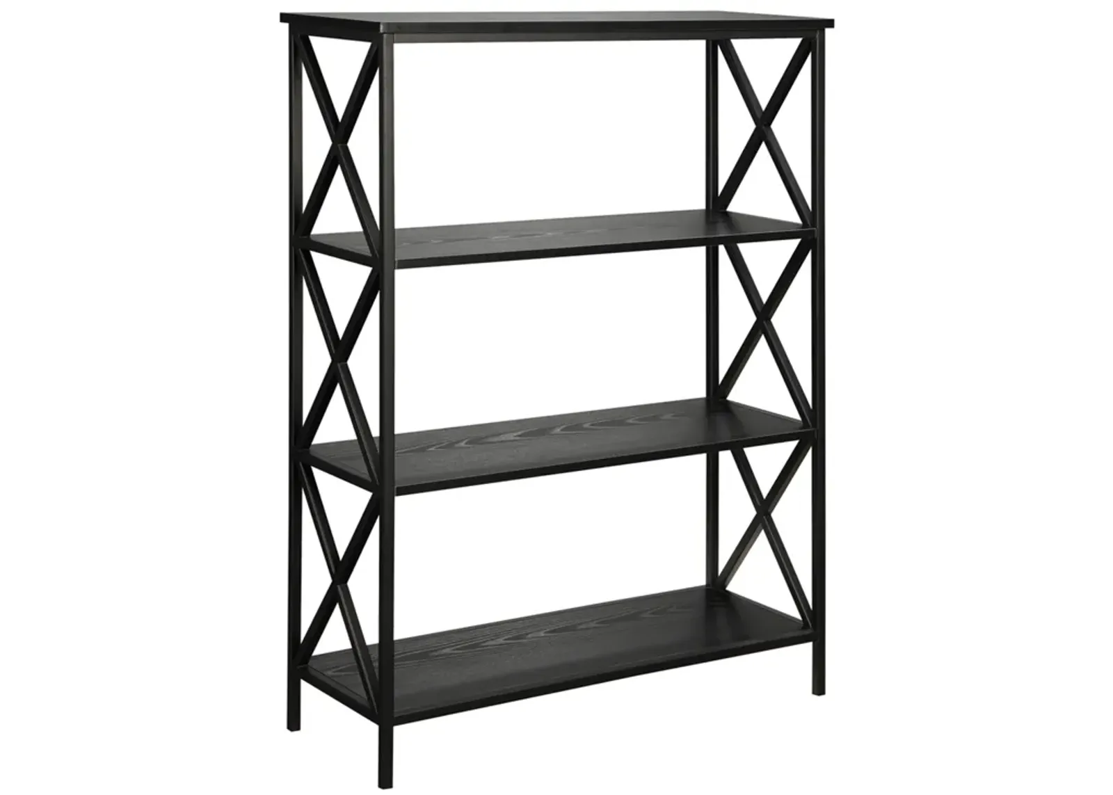 Convenience Concepts Tucson 4 Tier Bookcase, Black