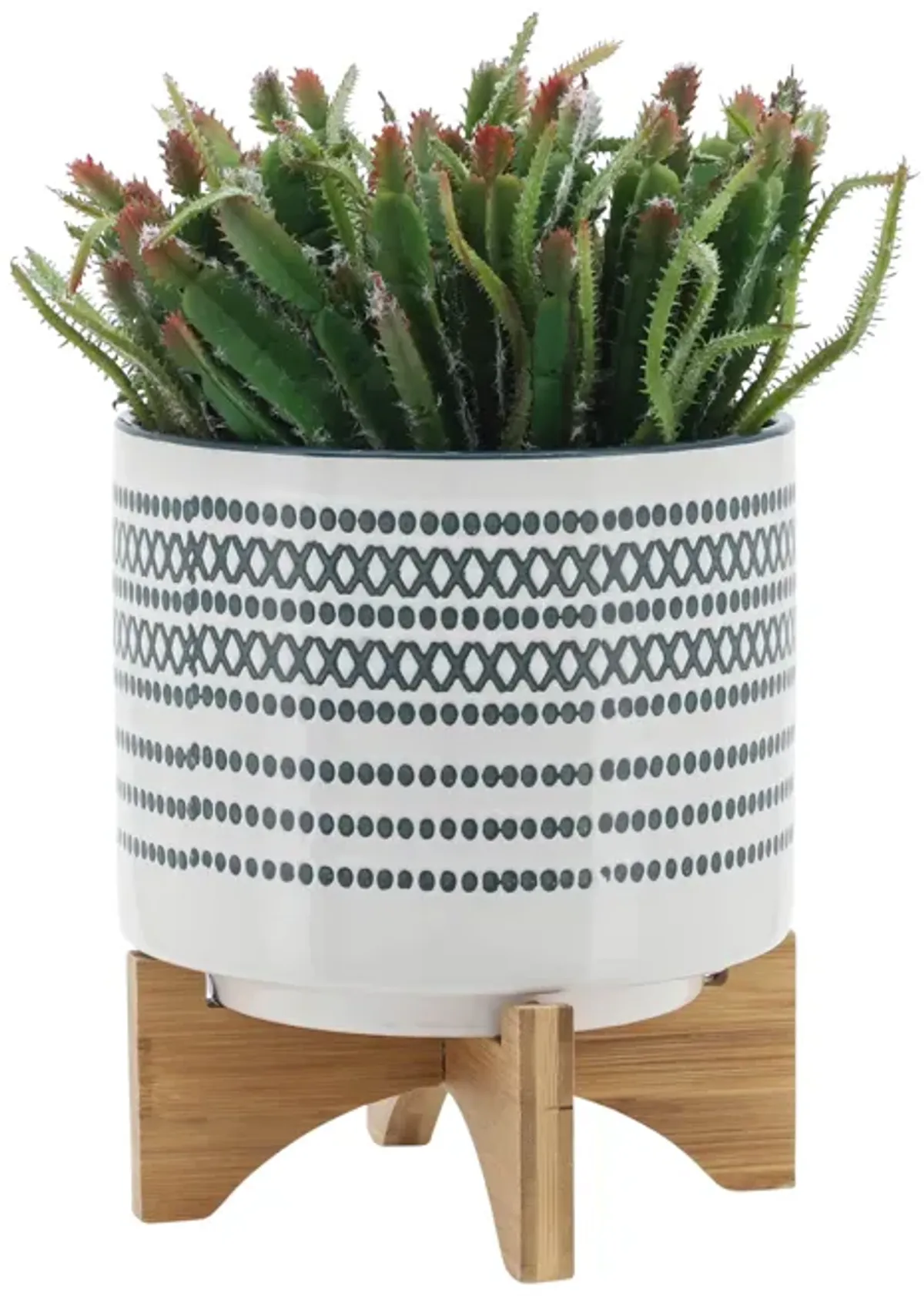 Planter on Stand with Dots Set