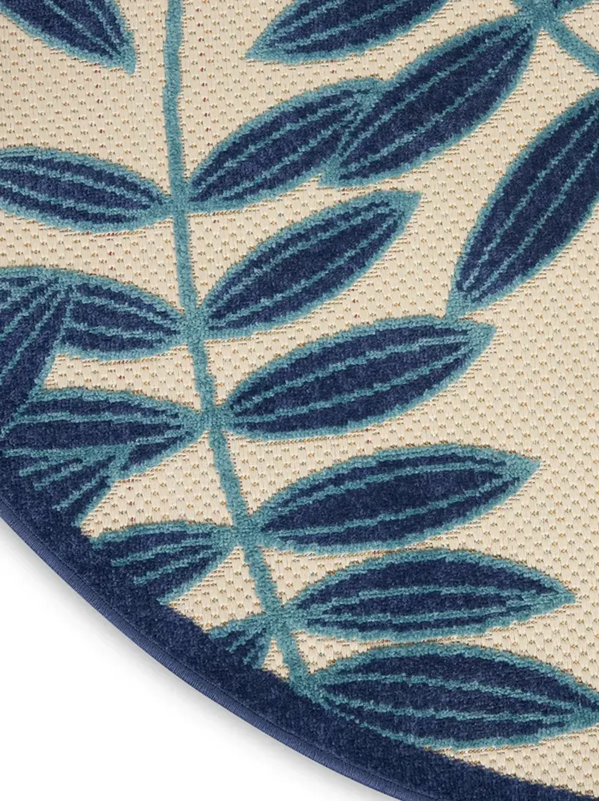 Aloha ALH18 Navy 4' x Round Rug