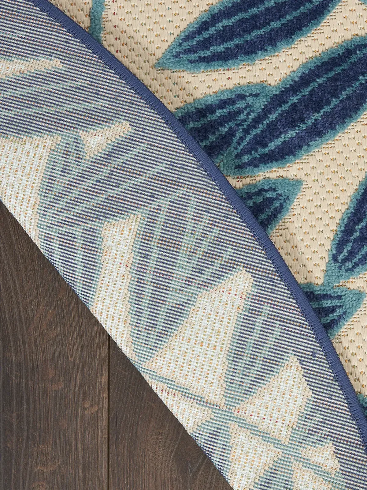 Aloha ALH18 Navy 4' x Round Rug