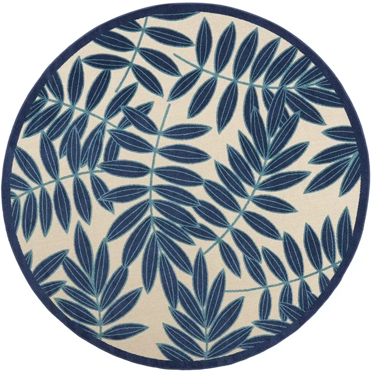 Aloha ALH18 Navy 4' x Round Rug