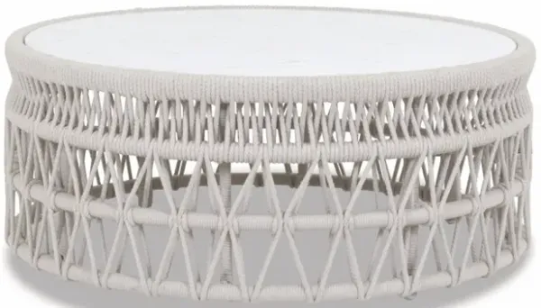 Dana Coffee Table with Honed Carrara Marble Top