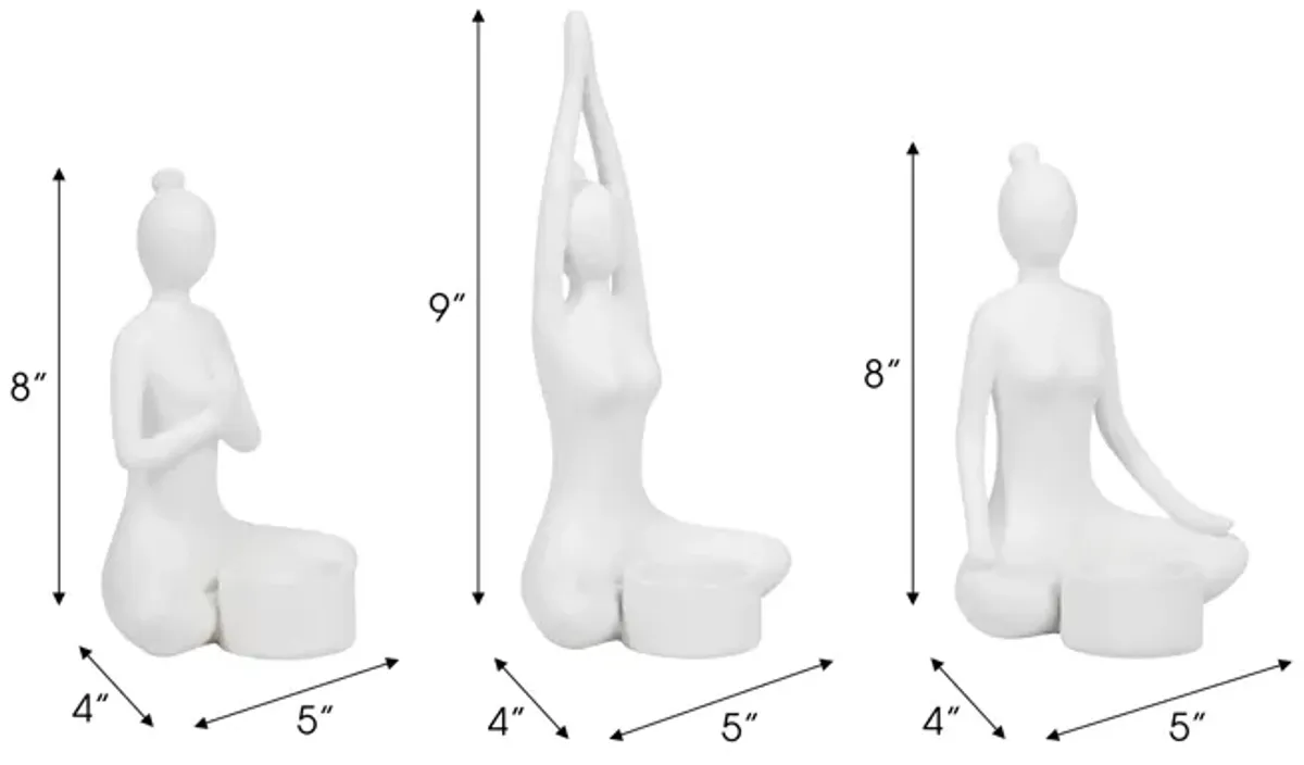 Resin Candle Holder (Set of 3)