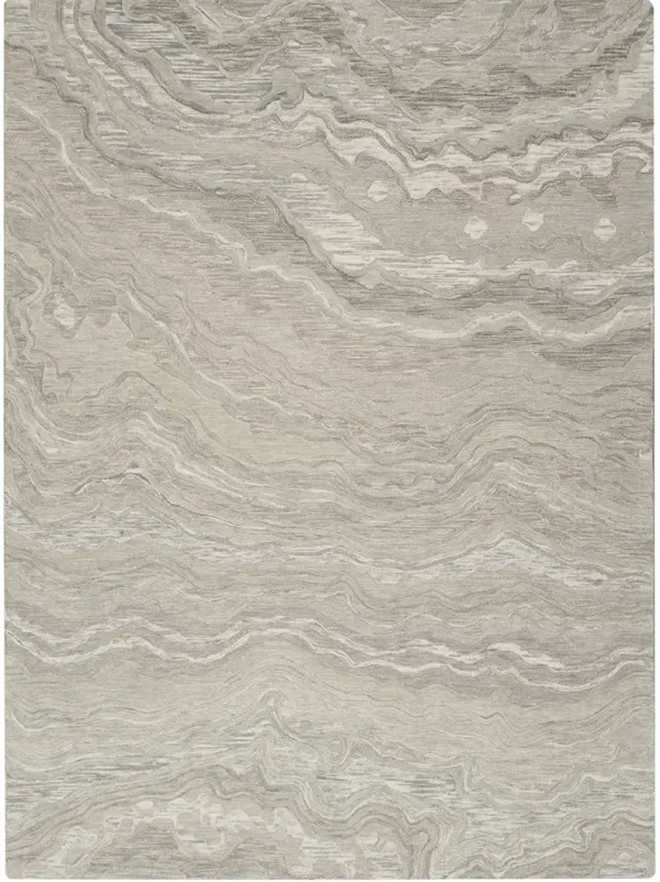 Graceful GRU01 Gray 8'6" x 11'6" Rug