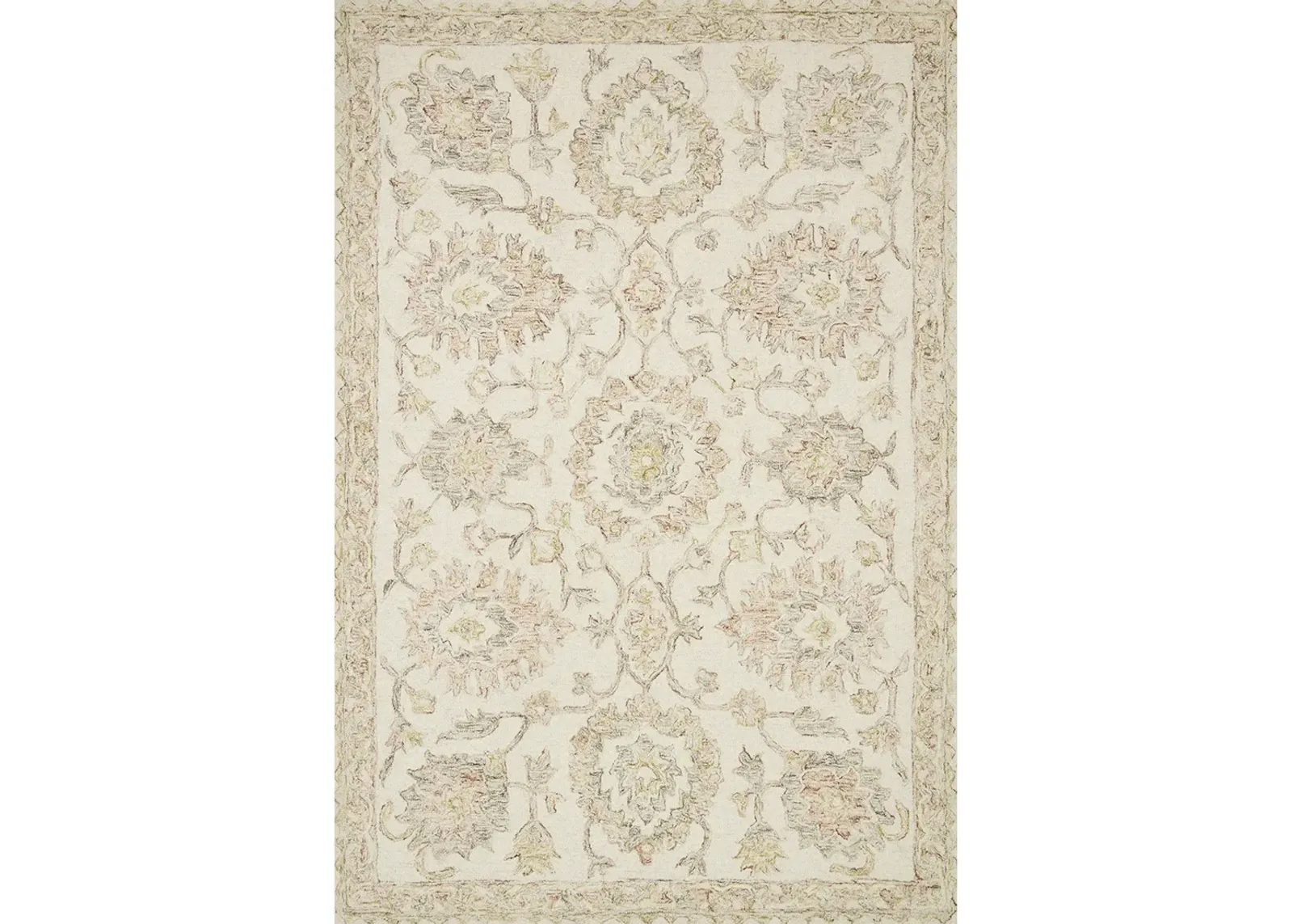 Norabel NOR04 Ivory/Blush 3'6" x 5'6" Rug