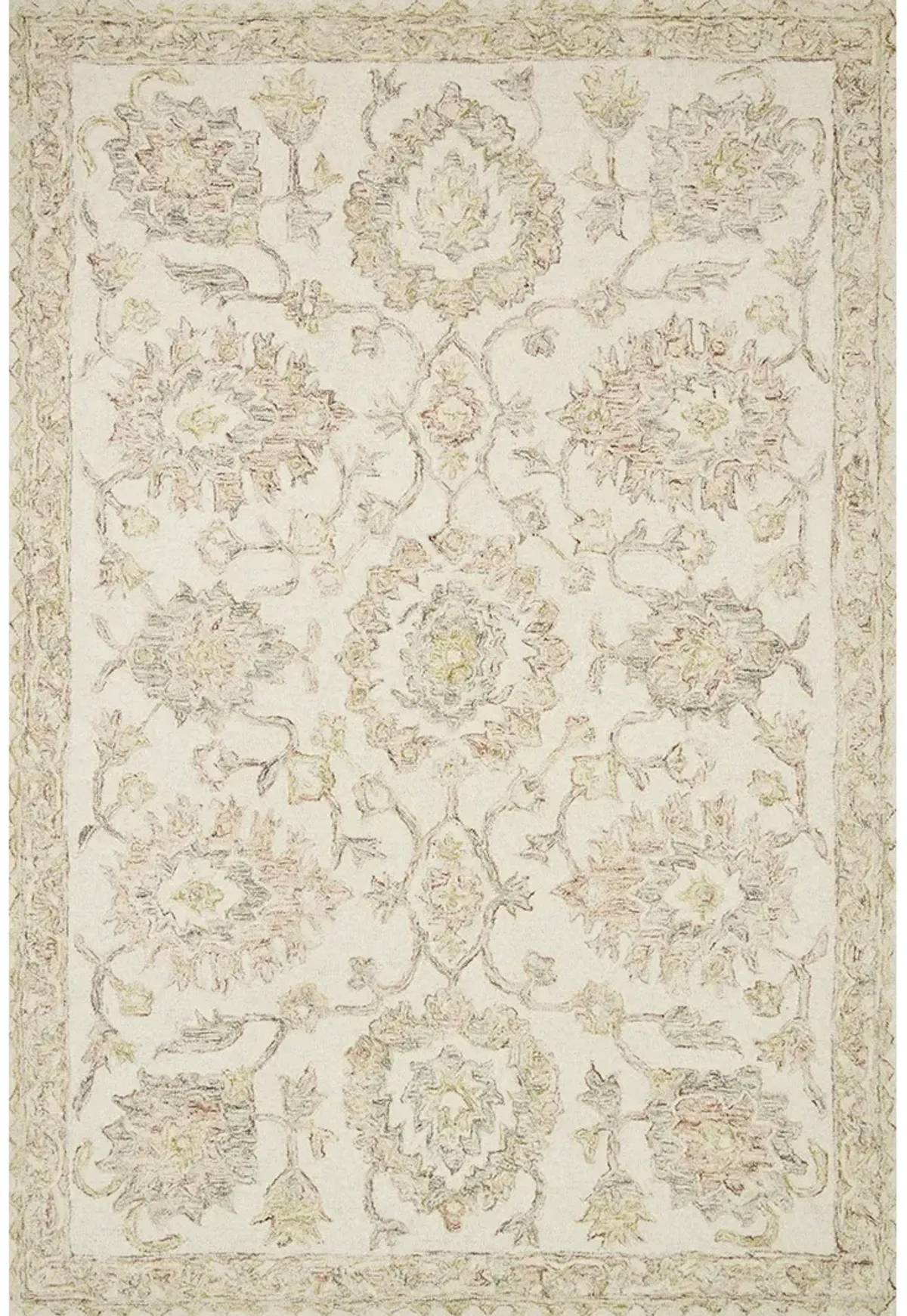 Norabel NOR04 Ivory/Blush 3'6" x 5'6" Rug