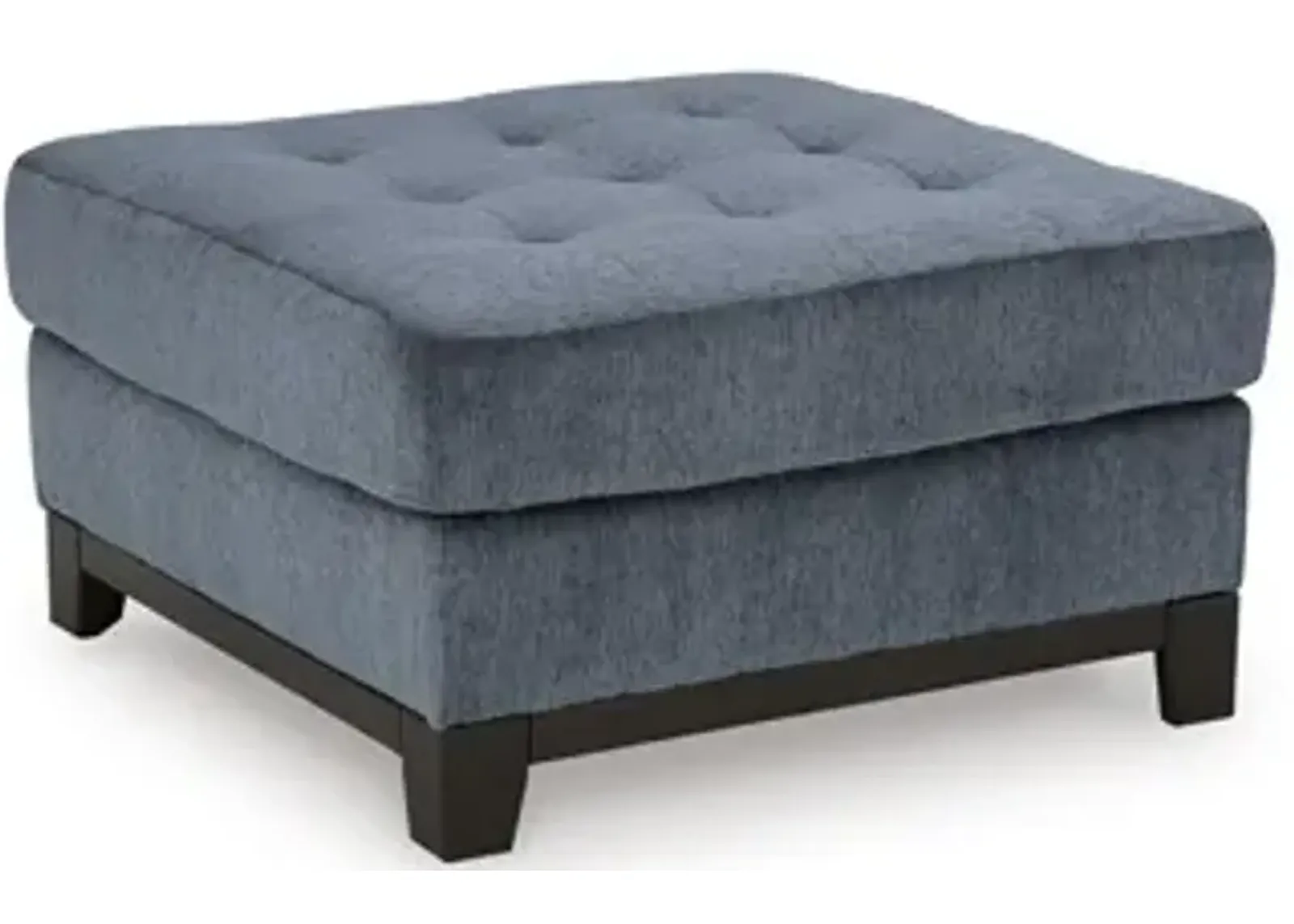 Maxon Place Oversized Accent Ottoman- Blue