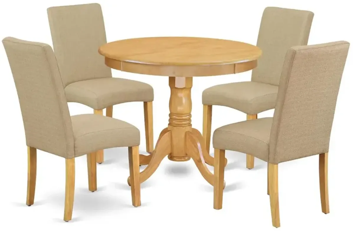 Dining Room Set Oak, ANDR5-OAK-16