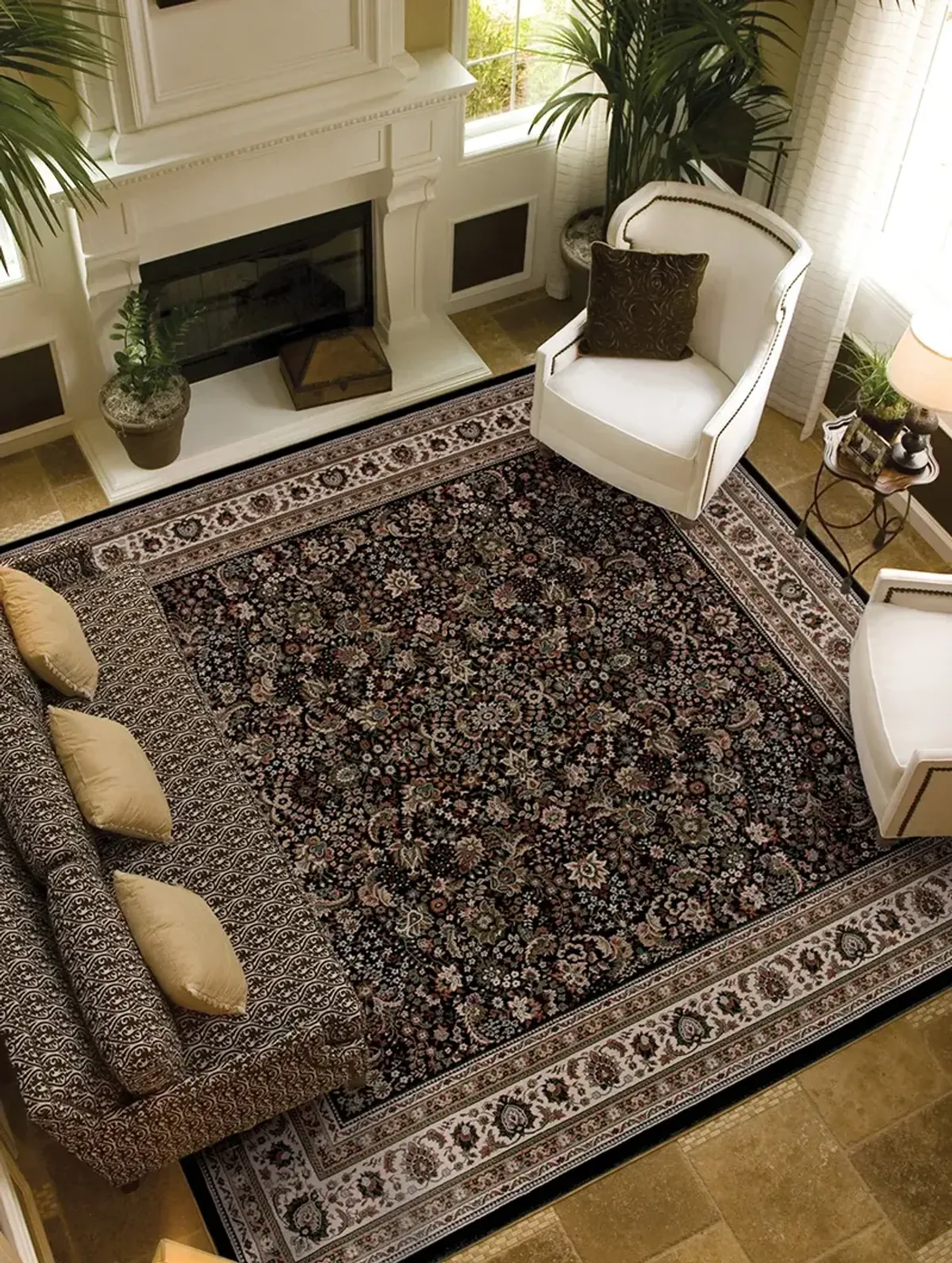 Ariana 12' x 15' Black Rug