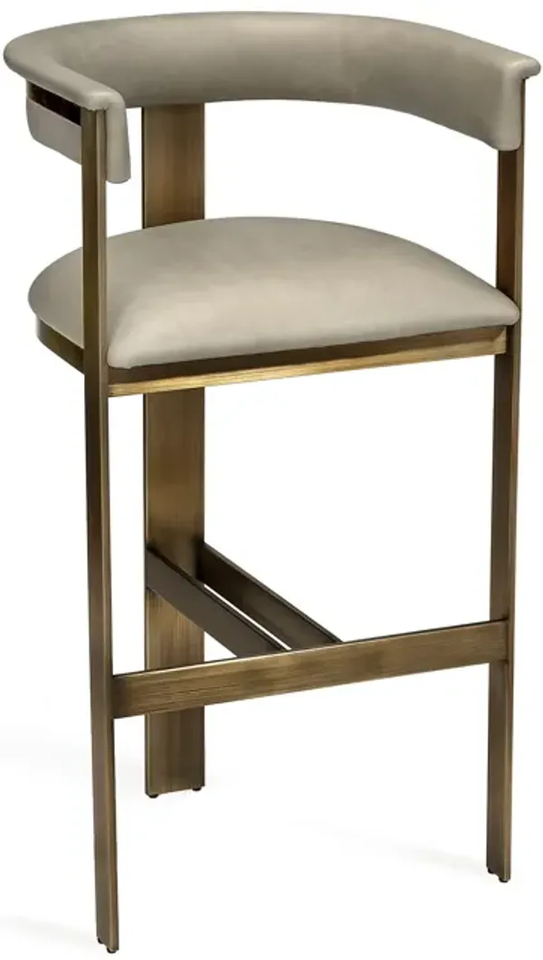 Darcy Hide Bar Stool - Bronze