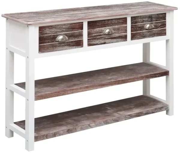 vidaXL Console Antique Brown 45.3"x11.8"x29.9" Wood