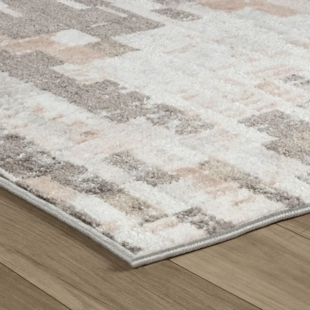 Cadence Abstract Modern Cream Brown Indoor Area Rug