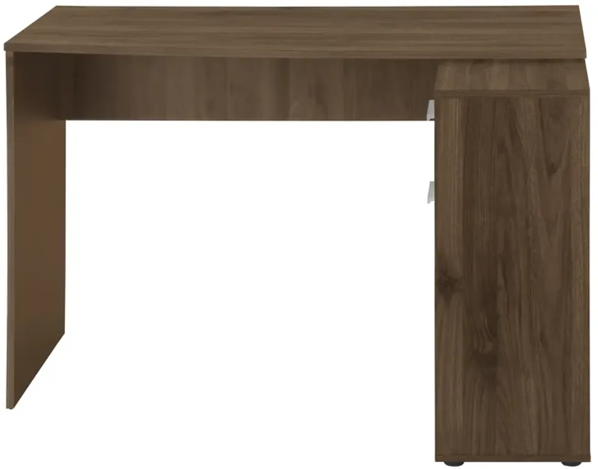 Monarch Specialties I 7348 Computer Desk, Home Office, Corner, Storage Drawers, 46"L, L Shape, Work, Laptop, Laminate, Walnut, Contemporary, Modern