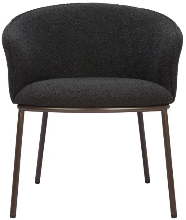 Essen Dining Chair Black & Bronze