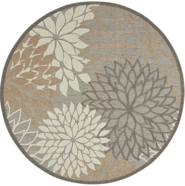Aloha ALH05 Natural 5'3" x Round Rug