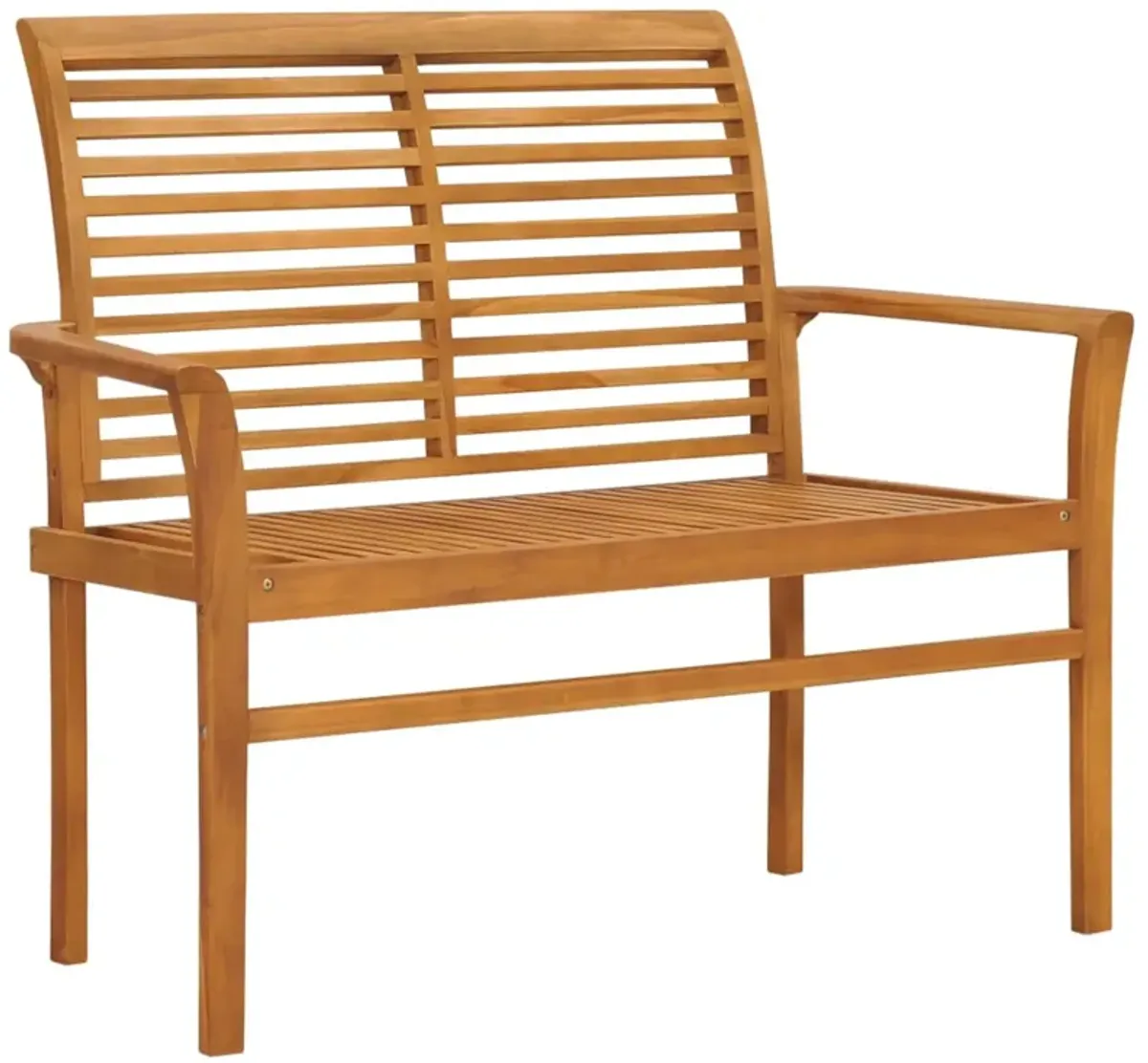 vidaXL Garden Bench with Anthracite Cushion 44.1" Solid Teak Wood