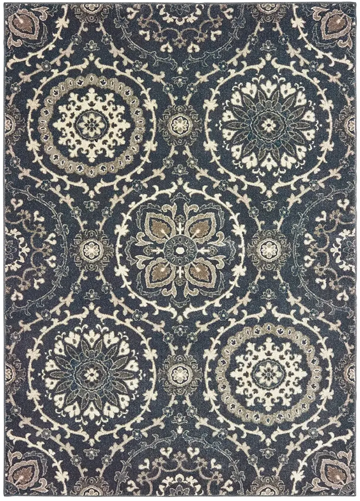 Richmond 6'7" x 9'6" Navy Rug