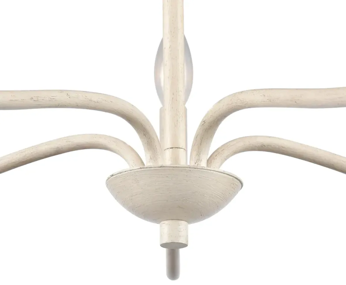 Quinn 24'' Wide 5-Light White Chandelier