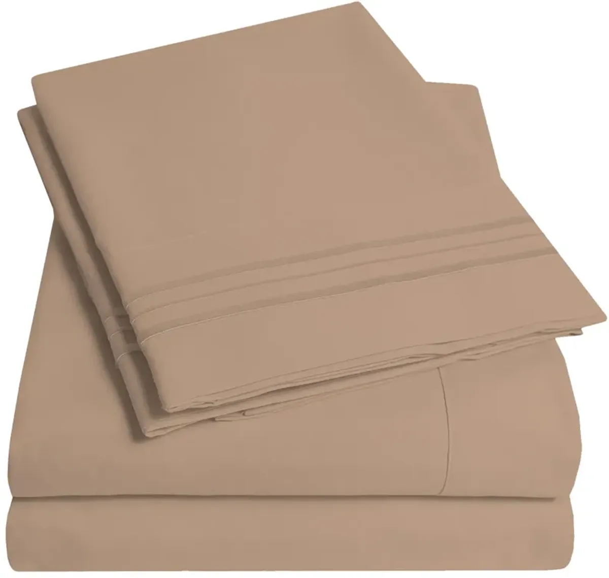5 Piece Sheet Set, Ultra Soft 1800 Series Collection - Split King, Royal Blue