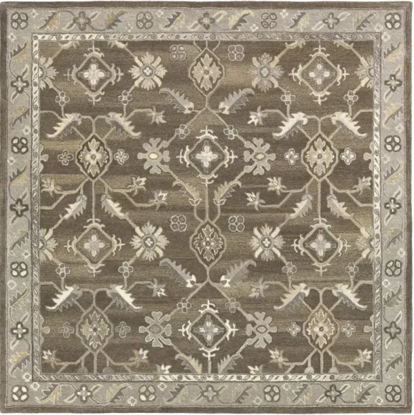 Caesar CAE-1200 9'9' Round Brown Rug