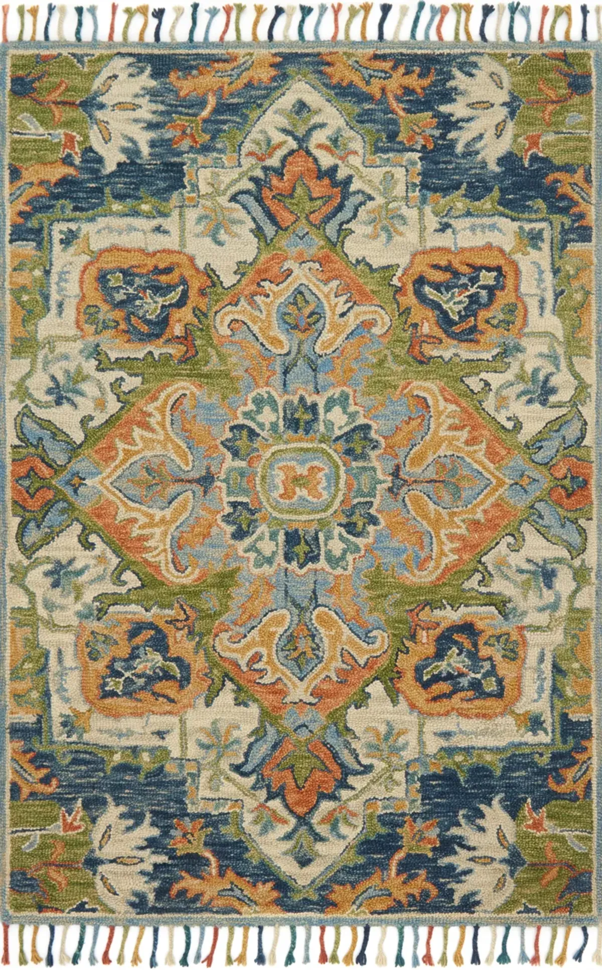 Zharah ZR11 Blue/Multi 7'9" x 9'9" Rug