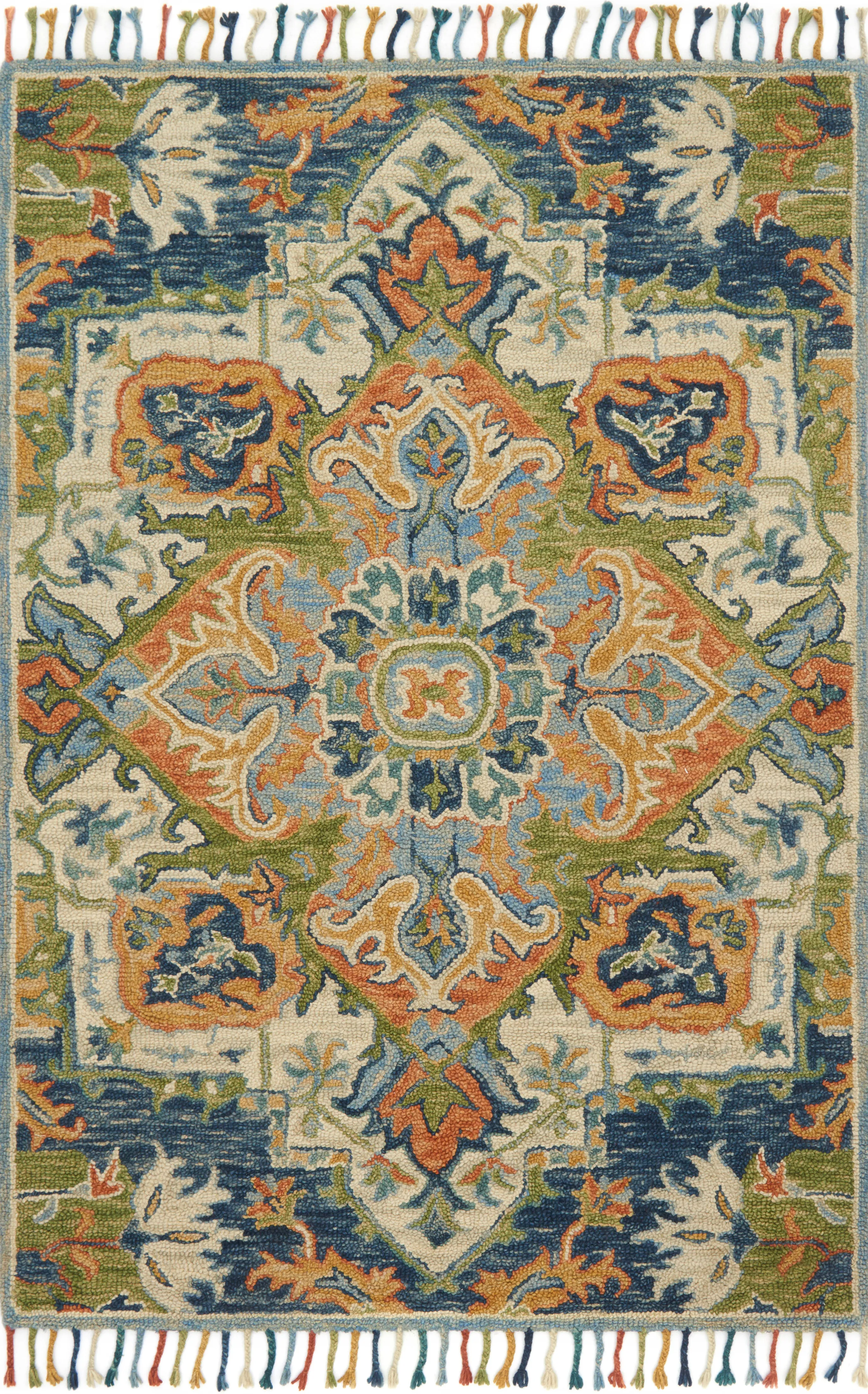 Zharah ZR11 Blue/Multi 7'9" x 9'9" Rug