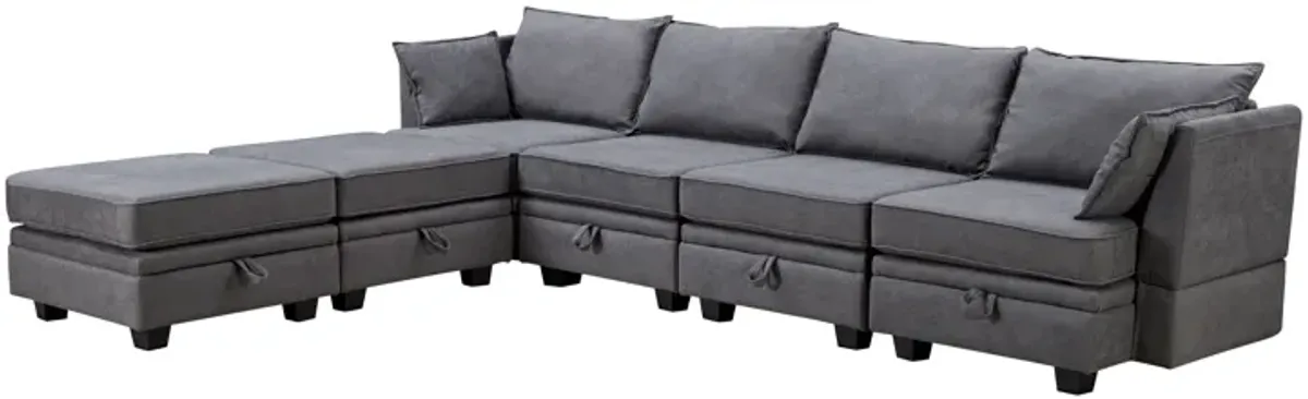 Modern Large U-Shape Modular Sectional Sofa