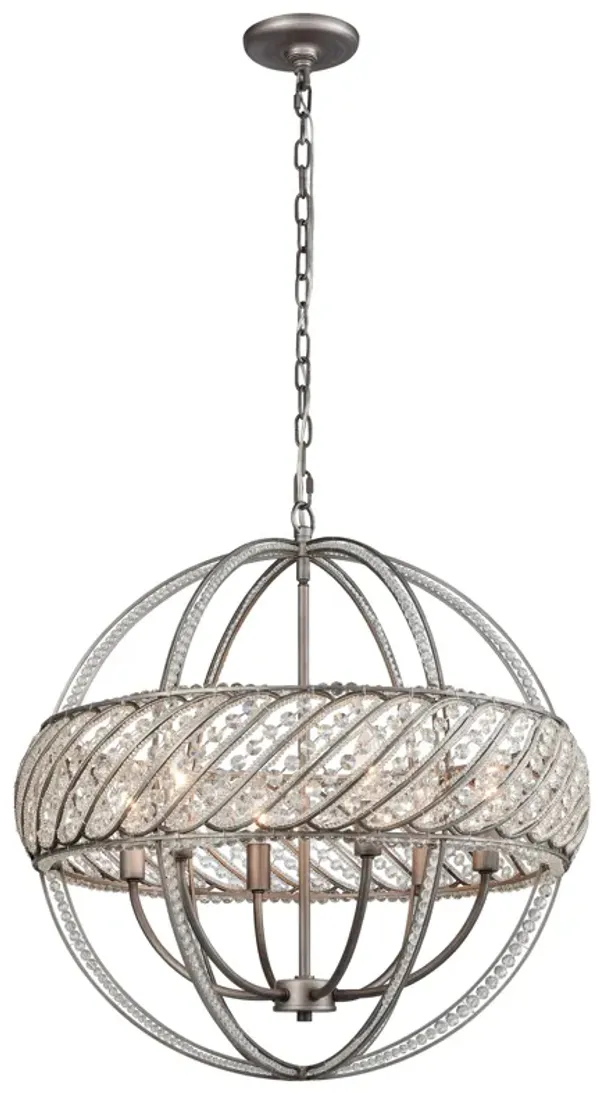 Bradington 23'' Wide 6-Light Chandelier