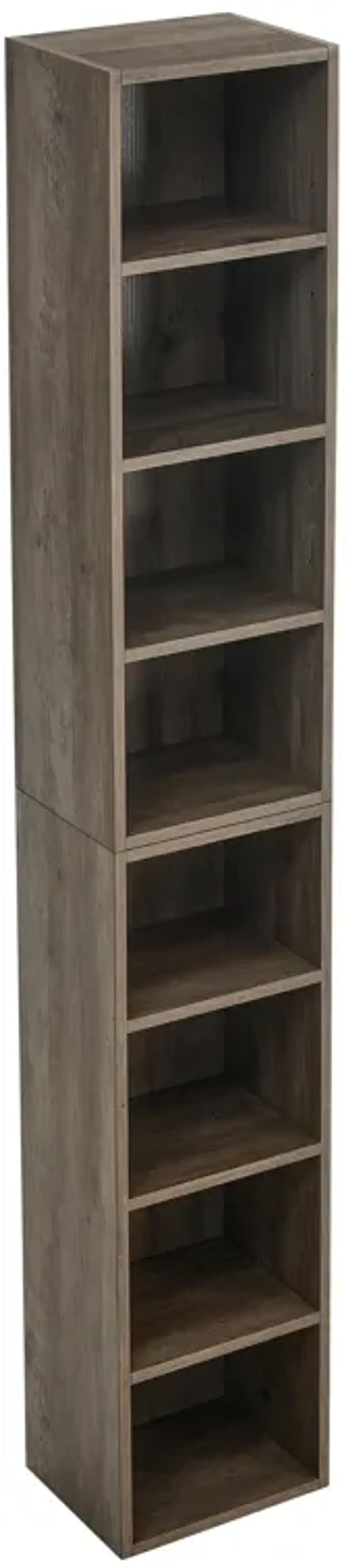 70.9 in.Tall Wood 4-Shelf Standard Bookcase with Shelves (Set of 2)