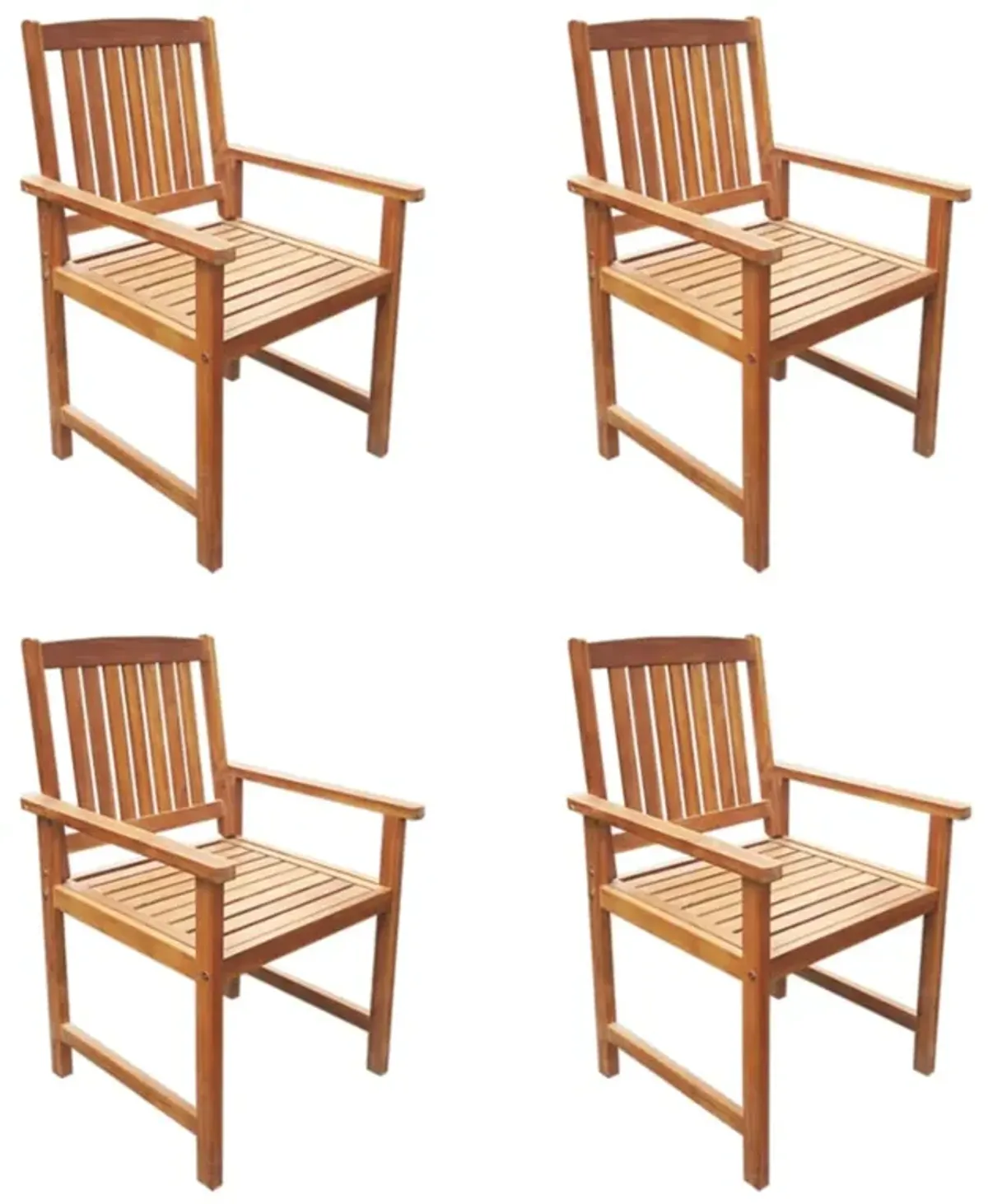 vidaXL 5 Piece Outdoor Dining Set Solid Acacia Wood