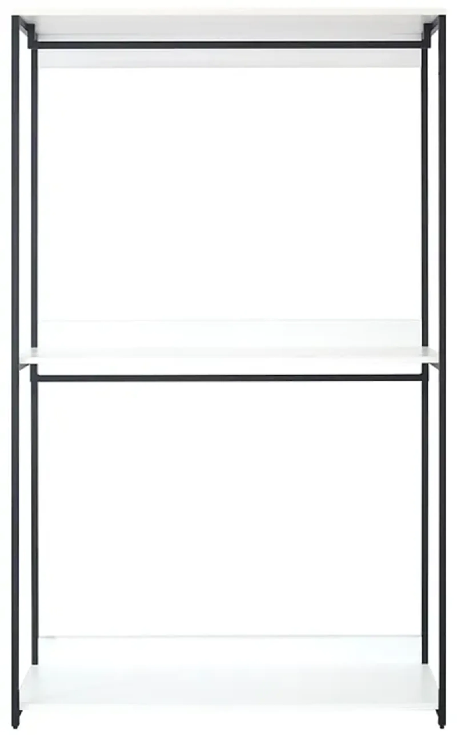 FC Design Klair Living 47" Wood and Metal Walk-in Closet with One Shelf